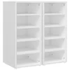 vidaXL Armoires à chaussures 2 pcs. Blanc 31,5x35x70 cm Voir les images du produit 1