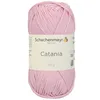 A ball of pink yarn with a label. Náhled obrázku produktu