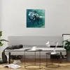 Bilder auf glas - Elefant Tier Wasser - 50x50cm - Produktbild-Vorschau 6