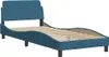 vidaXL Struttura letto con testiera "Dover" blu 90x200 cm Anteprima dell’immagine prodotto 3