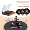 MzeliKing vinylový gramofon, retro gramofon, dřevěná stolní Náhled obrázku produktu 9