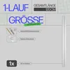 Rail à rideaux - Blanc - Kit complet avec accessoires 120cm Voir les images du produit 2