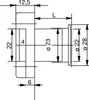 BURG WÄCHTER MZ 23 Zyl.-Kastenschloss verschiedensp., L 25 Produktbild-Vorschau 3