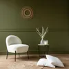 Fauteuil en tissu bouclette écru HELMI Voir les images du produit 2