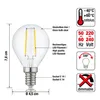 LED Birne Glühlampe Leuchtmittel Lampe E14 Warmweiß 2700 K Produktbild-Vorschau 3
