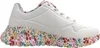 A single white sneaker with a floral pattern on the sole and inner lining, shown from the side against a white background. Produktbild-Vorschau