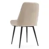 A single beige upholstered chair with black legs, shown from the back. Produktbild-Vorschau