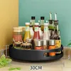 Drehbares 30 - cm - Gewürzregalorganizer in Schwarz: Ideal Produktbild-Vorschau 4