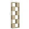 vidaXL Regálová knihovna Sonoma Oak 60x24x186 cm výrobek ze Náhled obrázku produktu 7