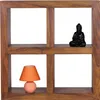 WOHNLING Standregal Massivholz Sheesham 82 cm hoch 4 Böden Produktbild-Vorschau 4