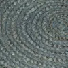 vidaXL Teppich Handgefertigt Jute Rund 120 cm Olivgrün -  Produktbild-Vorschau 4