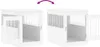 vidaXL Gabbia per cani in stile arredamento bianco 55x75x65 Anteprima dell’immagine prodotto 12