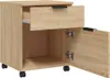 vidaXL Skriňa na dokumenty s kolieskami Sonoma Oak 45x38x54 Náhľad obrázku produktu 4