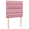 Boxspringbett mit Matratze Rosa 90x200 cm Samt Produktbild-Vorschau 9