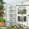 Outsunny Gewächshaus mit Rolltür, Regale, winterfest Produktbild-Vorschau 6
