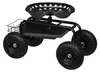 Relaxdays fahrbarer Gartensitz, höhenverstellbar, 150 kg, Produktbild-Vorschau 1