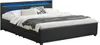 Juskys Polsterbett Lyon 140 x 200 cm schwarz – Bettgestell Produktbild-Vorschau 8