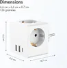 Accezz PowerCube | 6-en-1 - 1x USB-C + 2x USB-A + 3x prise Voir les images du produit 9