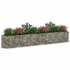 Lit surélevé en gabion Fer galvanisé 330x50x50 cm Voir les images du produit 3