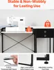 A sewing table with a sewing machine on it, and close-up shots of its features. Podgląd zdjęcia produktu