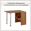 Esstisch ausklappbar - platzsparend - Klapptisch - Produktbild-Vorschau 6