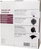 The image shows the packaging of a make-up mirror, detailing its features. Produktbild-Vorschau