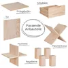 Półka kostka z prawdziwego drewna | 3x3 | lita sosna | Podgląd zdjęcia produktu 5