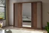 240 cm Kleiderschrank Neli mit Lamellen und Spiegel Produktbild-Vorschau 2