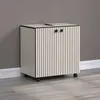 CALICOSY - Meuble sous vasque sur roulettes 2 portes L60 cm Voir les images du produit 2