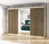 Schwebetürenschrank, 3-türig Schrank mit 4 Schubladen, und Produktbild-Vorschau 1