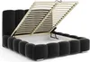FURMEB GLAMOUR Polsterbett Bett mit Bettkasten Plsch Produktbild-Vorschau 3