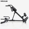 A black MAXXUS back trainer machine is shown against a white background. Produktbild-Vorschau