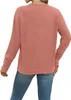 Übergroße Damen-Sweatshirts mit V-Ausschnitt und langen Produktbild-Vorschau 5