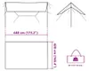 vidaXL Lona azul, 420x440 cm, impermeable Vista previa de la imagen del producto 8