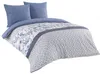 Bettwäsche 200x220 cm Baumwolle Renforce blau weiß Produktbild-Vorschau 1