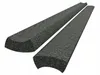 Two pieces of dark gray foam filter material with a curved cross-section are shown against a white background. Anteprima dell’immagine prodotto