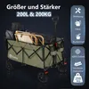 Sekey XXL 200KG Belastbar Bollerwagen Faltbar mit Produktbild-Vorschau 4