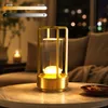 LED Akku Tischlampe Gold Kabellos, Touch Tischleuchte Produktbild-Vorschau 1