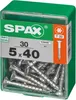 Spax Universalschrauben 5.0 x 40 mm TX 20 - 30 Stk. Produktbild-Vorschau 2