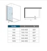 90x185cm Walk-In Duschabtrennung drehbar Duschwand 6mm Produktbild-Vorschau 2