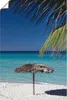 ARTland Poster Sonnenschirm am Strand Größe: 40x60 cm Produktbild-Vorschau 1