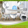 XMTECH 60 × 60 cm detský stôl s 2 stoličkami detská sedacia Náhľad obrázku produktu 3