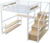 Flieks Etagenbett Metallbett 140x200cm mit Schreibtisch und Produktbild-Vorschau 7