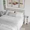 DECORTIE Elos Modern Nachttisch Set - Weiß , 27 x 25 x 60 Produktbild-Vorschau 1