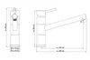 Naber LINEA Küchenarmatur Glacier 1 Chrom Produktbild-Vorschau 2