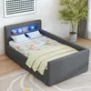 Merax Kinderbett 90x200 cm mit LED, USB und Stauraum, Produktbild-Vorschau 2