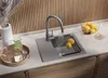 PRIMAGRAN Granitspüle Grau 55x44cm, Spülbecken 1 Becken + Produktbild-Vorschau 2