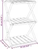 vidaXL Składana półka 3 półki brązowa 43x31x63 cm lite Podgląd zdjęcia produktu 8