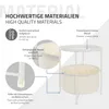 ML-Design Beistelltisch rund mit Stoffkorb & abnehmbarer Produktbild-Vorschau 5