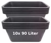 5/10er Set Pflanzwanne Mörtelkasten Pflanzkübel Zementkübel Produktbild-Vorschau 1